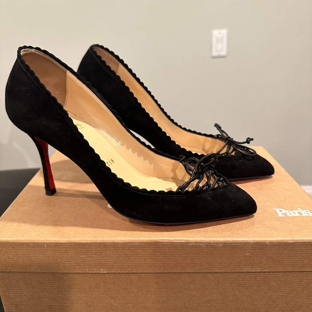 Christian Louboutin heels 35 black 100mm